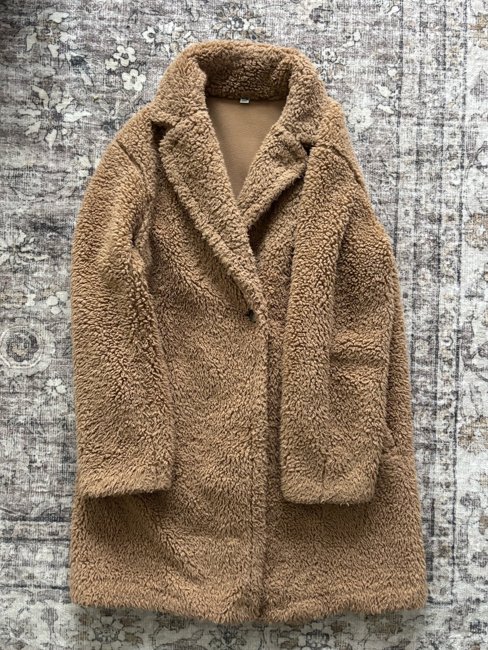 Uniqlo Teddy Faux-Shearling Coat - Brown